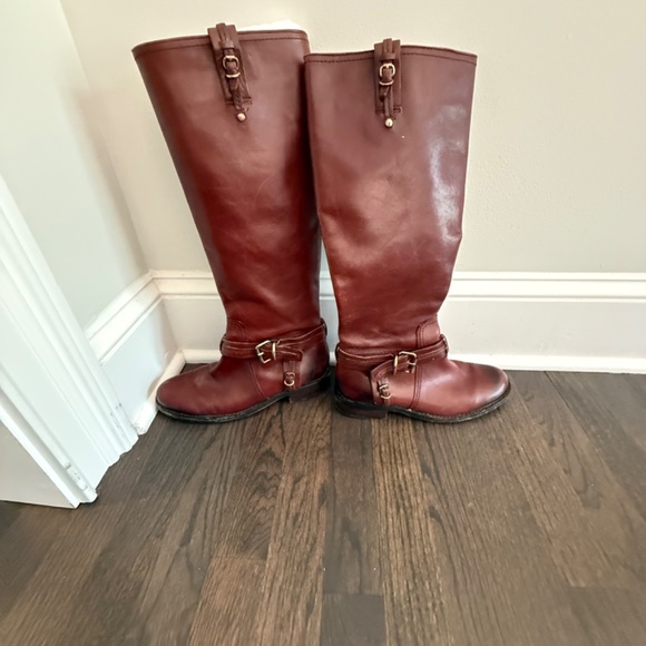 VINCE CAMUTO KABO 2 LEATHER TALL RIDING BOOTS NEW SZ 7.5 - Picture 3 of 7